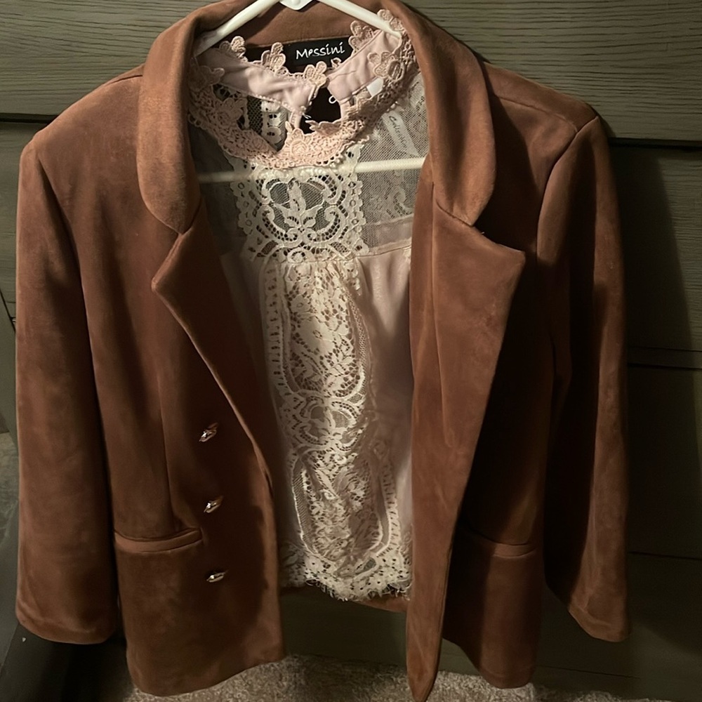 Blazer and blouse set